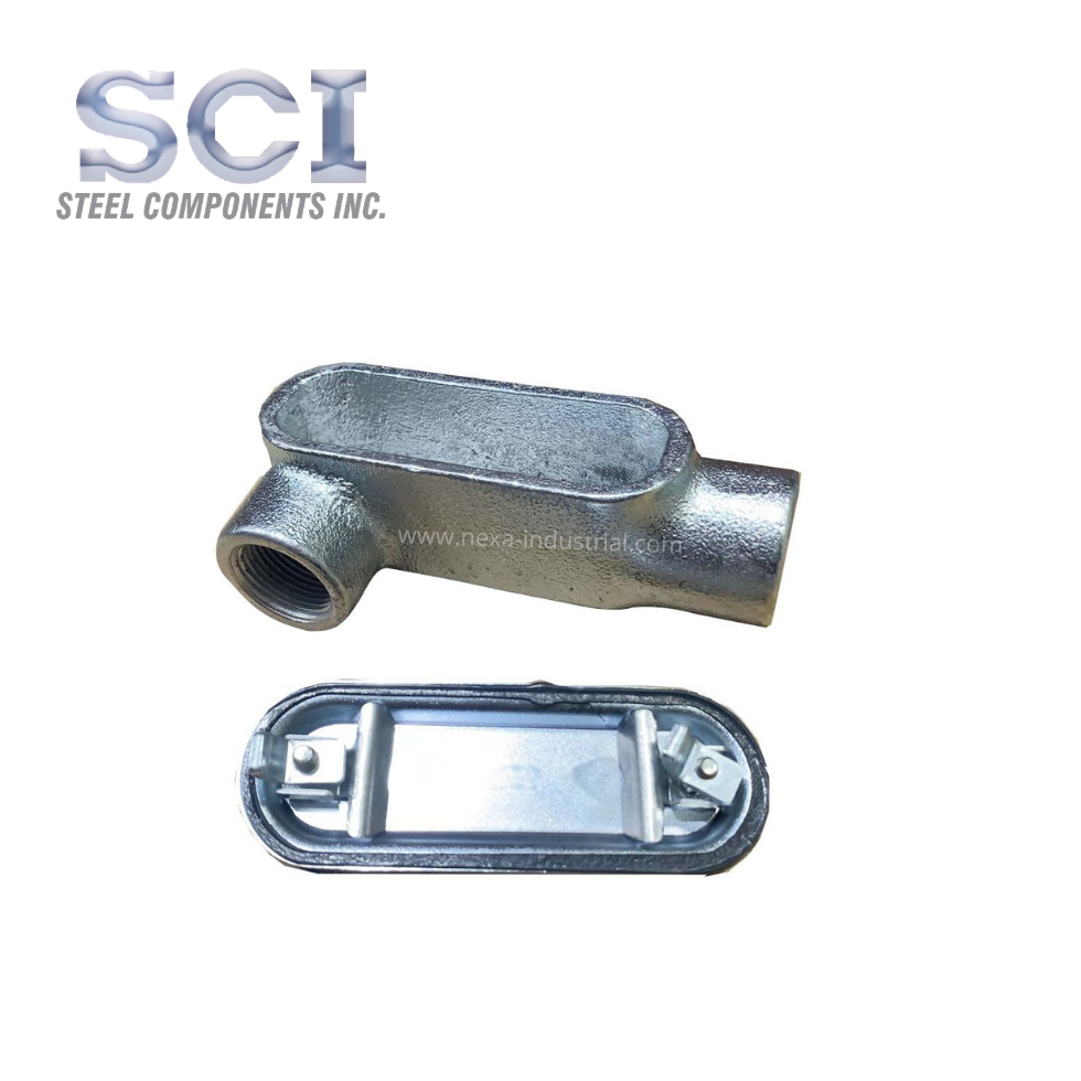Caja Condulet de Hierro tipo LR 1/2" con Tapa y Empaquetadura MLR1CG SC
