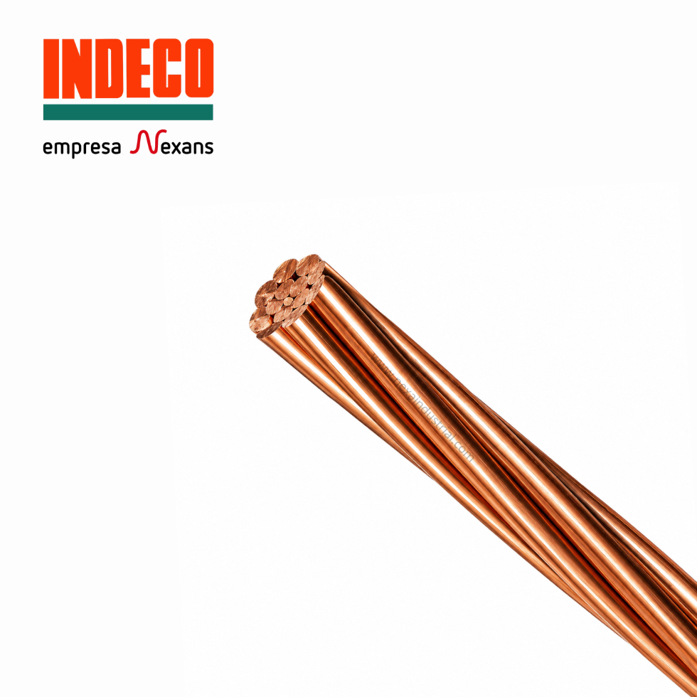Conductor eléctrico cobre desnudo 16mm2 Indeco