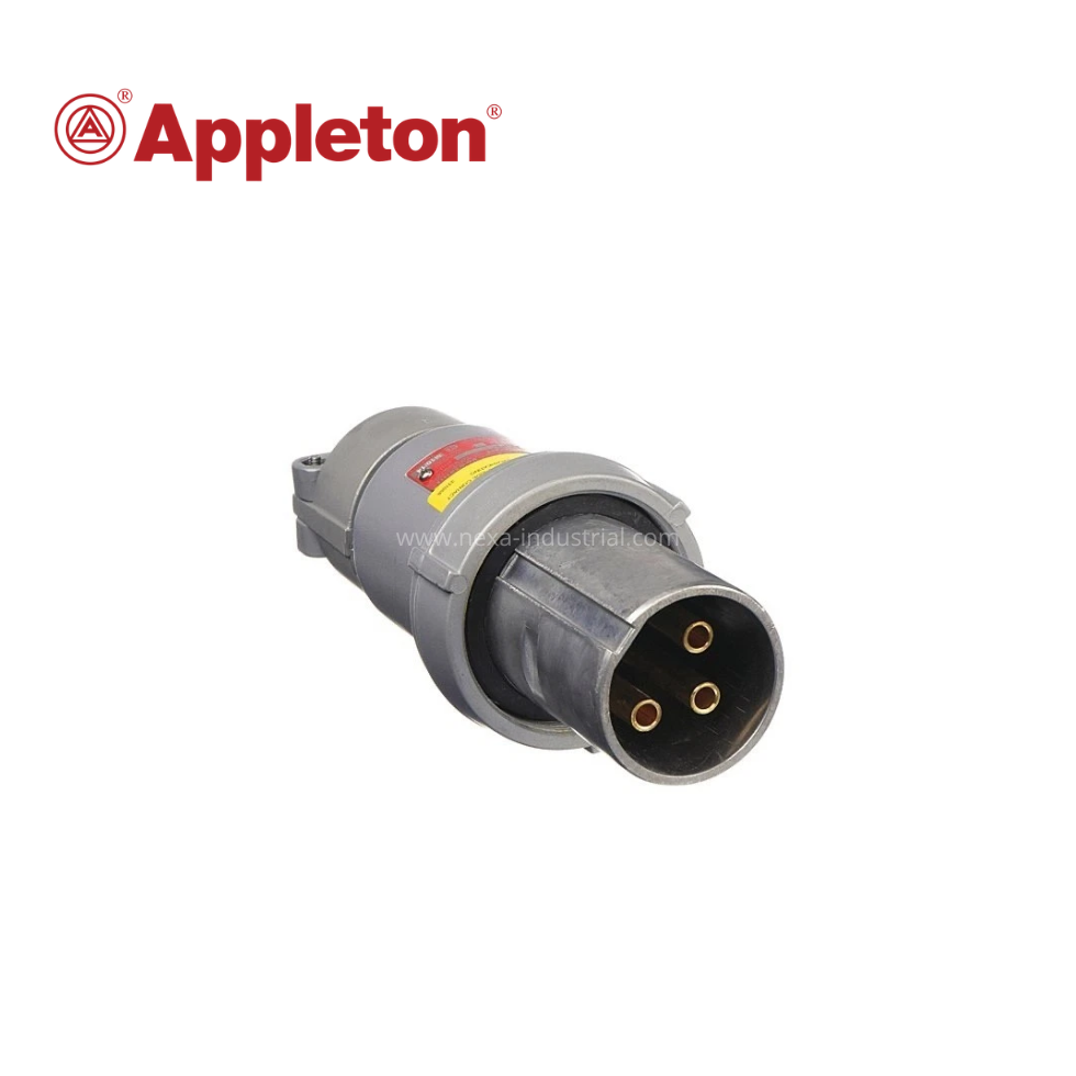 ENCHUFE DEL ANILLO DE SUJECIÓN METÁLICO 2 CABLES 2P - 30AMP - APPLETON