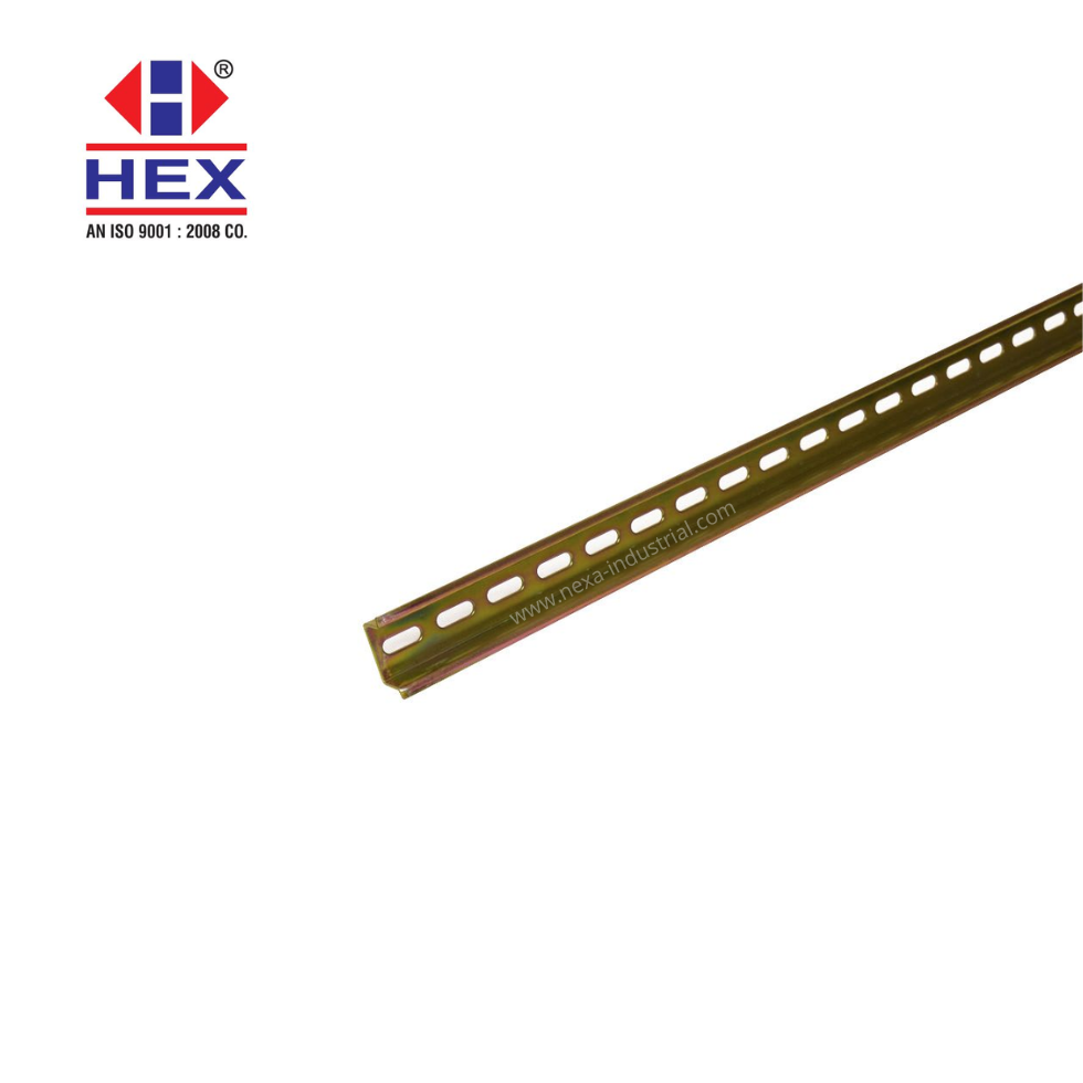 Riel DIN simétrico 35x7.5x1mm con perforación 2mts