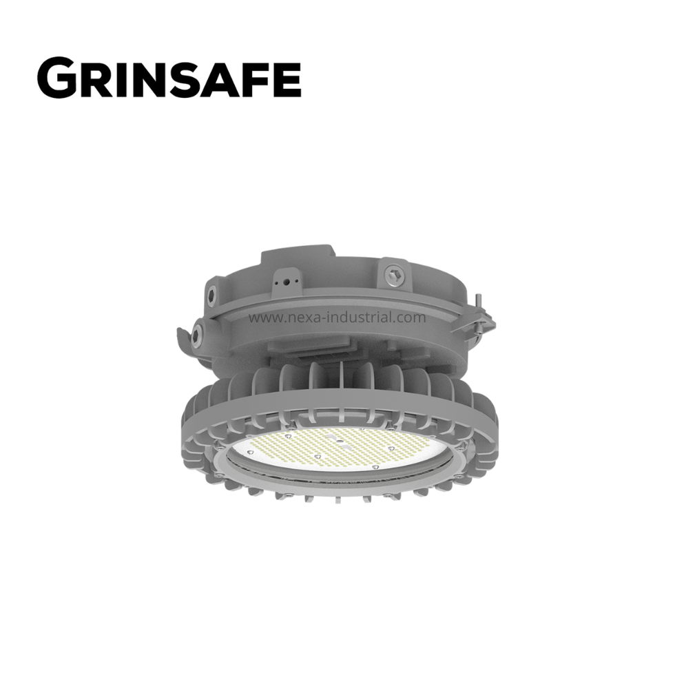 LUMINARIA LED ANTIEXPLOSIVA SERIE CANNON 150W / 25500LM / 5000K CL1.DIV2 UL - GRINSAFE