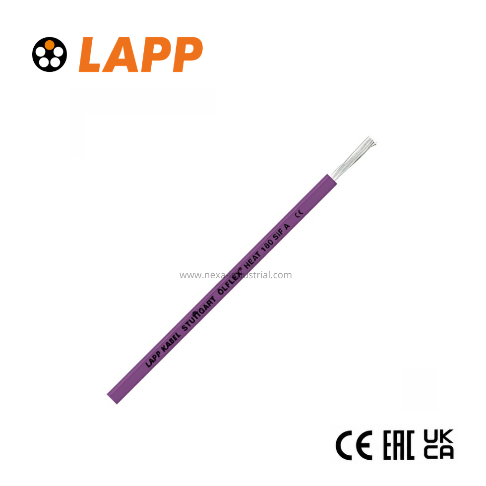 Cable ÖLFLEX 1X1.5MM2 HEAT 180 SIF A 0.6/1KV silicona purpura UL LAPP