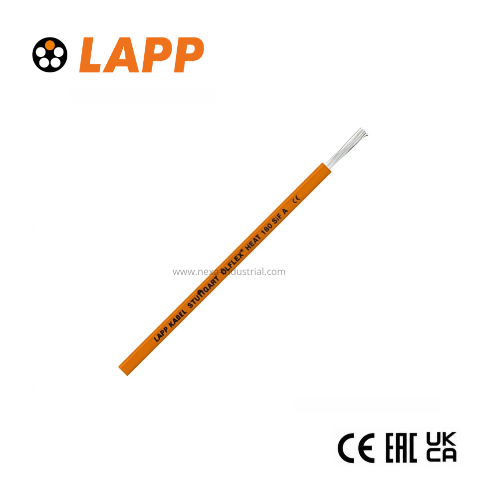 Cable ÖLFLEX 1X1.5MM2 HEAT 180 SIF A 0.6/1KV silicona naranja UL LAPP