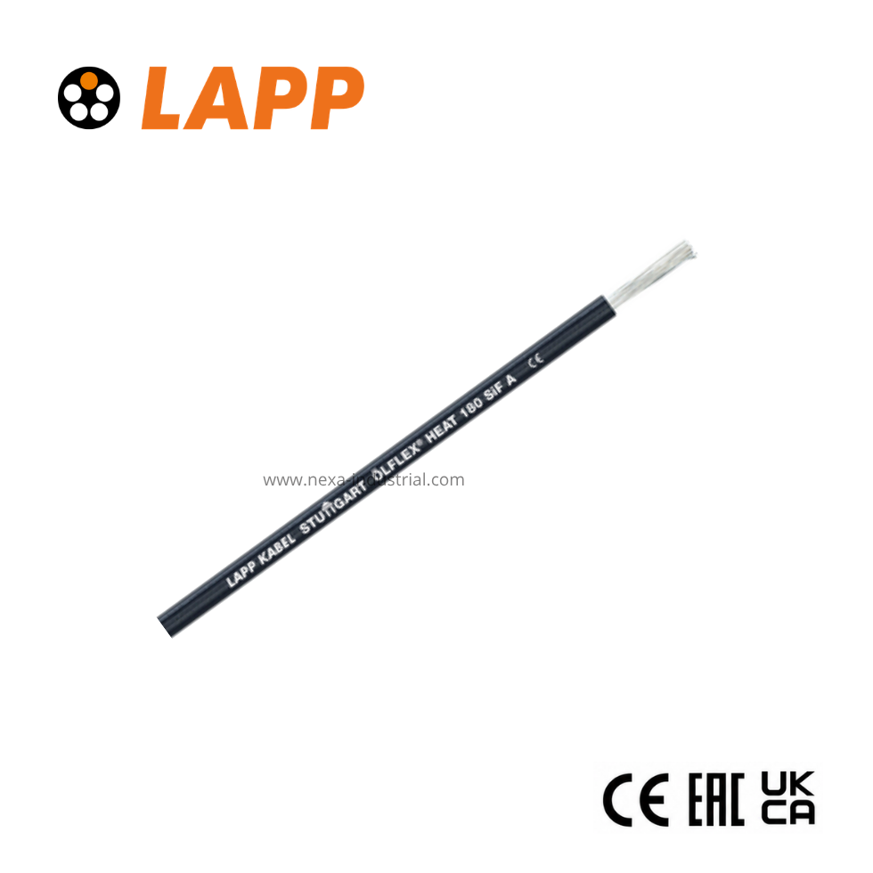 Cable ÖLFLEX 1X0.75MM2 HEAT 180 SIF A 0.6/1KV silicona negro UL LAPP