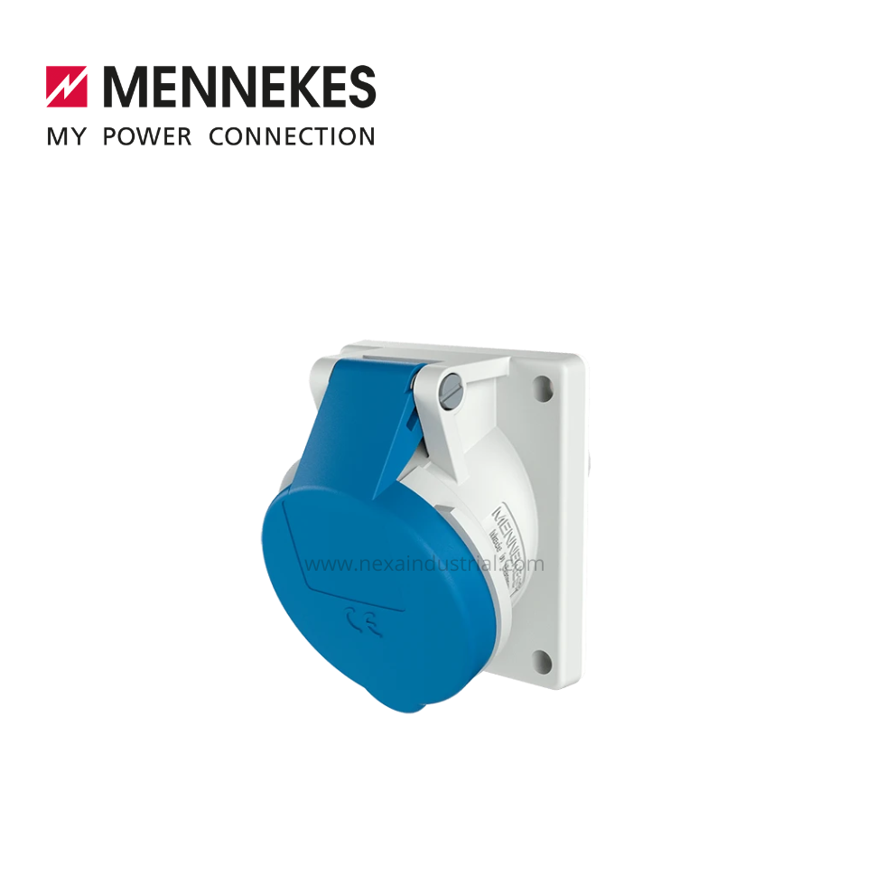 TOMA EMPOTRABLE AZUL 32A 250V 3P+T (IP44) – MENNEKES