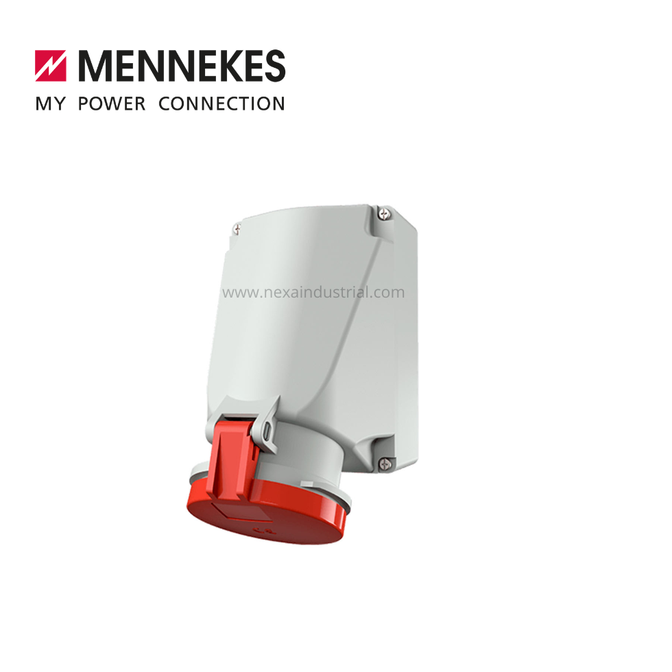 TOMA VISIBLE ROJO 63A 415V 3P+T (IP44) – MENNEKES