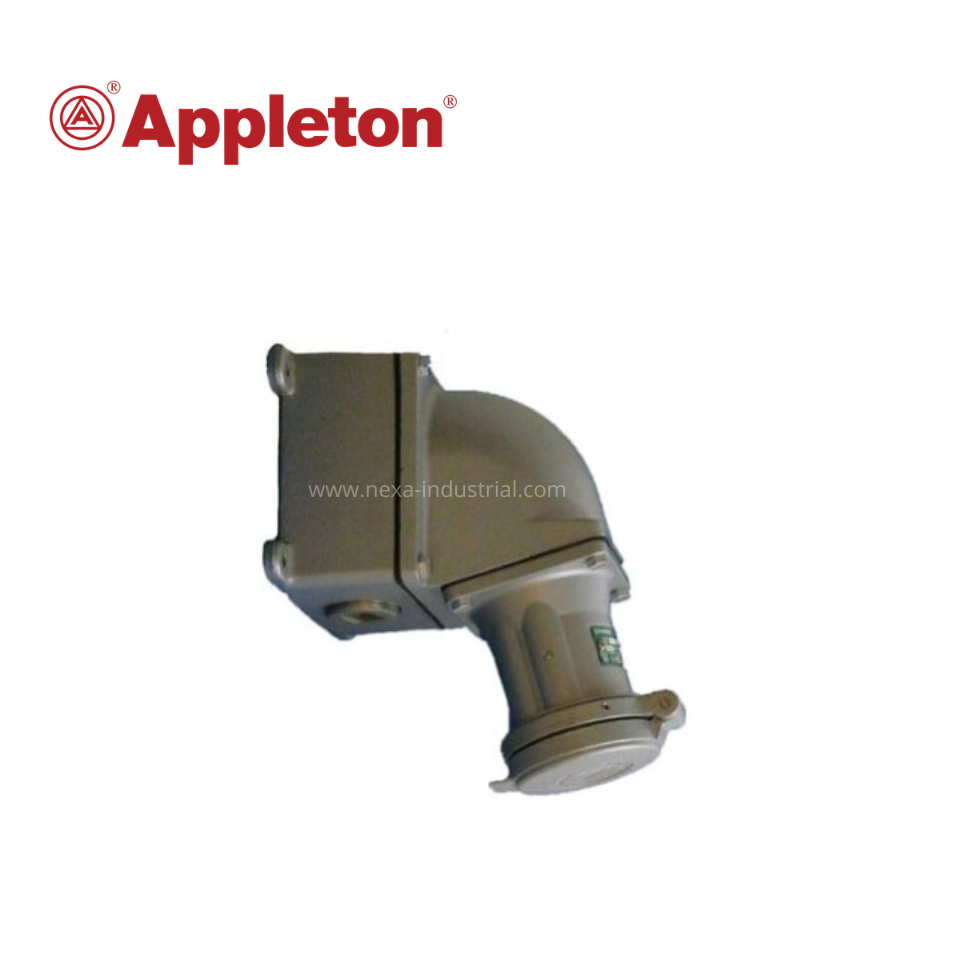 TOMACORRIENTE CON CAJA DE MONTAJE 2 CABLES 2P - 100AMP - 1 1/4´´ - APPLETON