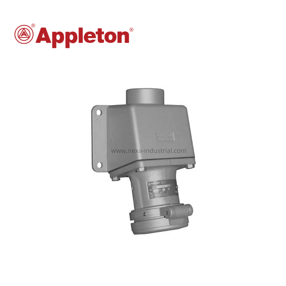 TOMACORRIENTE CON CAJA DE MONTAJE 2 CABLES 2P - 30AMP - 1/2´´ - APPLETON