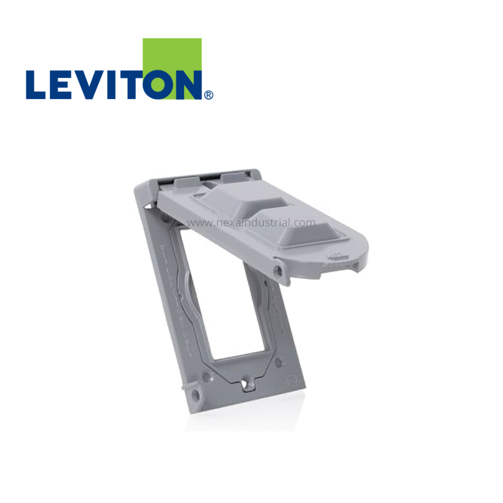 PLACA DE ALUMINIO DOBLE HERMÉTICA TAPA VERTICAL- LEVITON